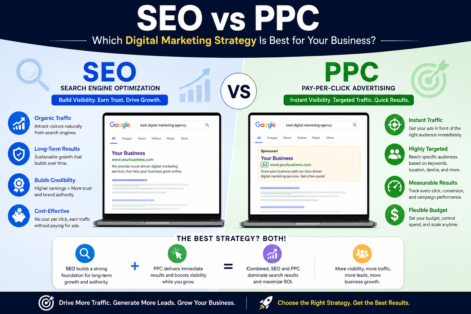 SEO vs PPC: Which Digital Marketing Strategy Is Best for Your Business? (2026 Guide)