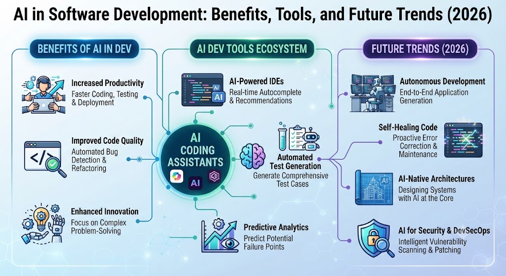 AI in Software Development: Benefits, Tools, and Future Trends