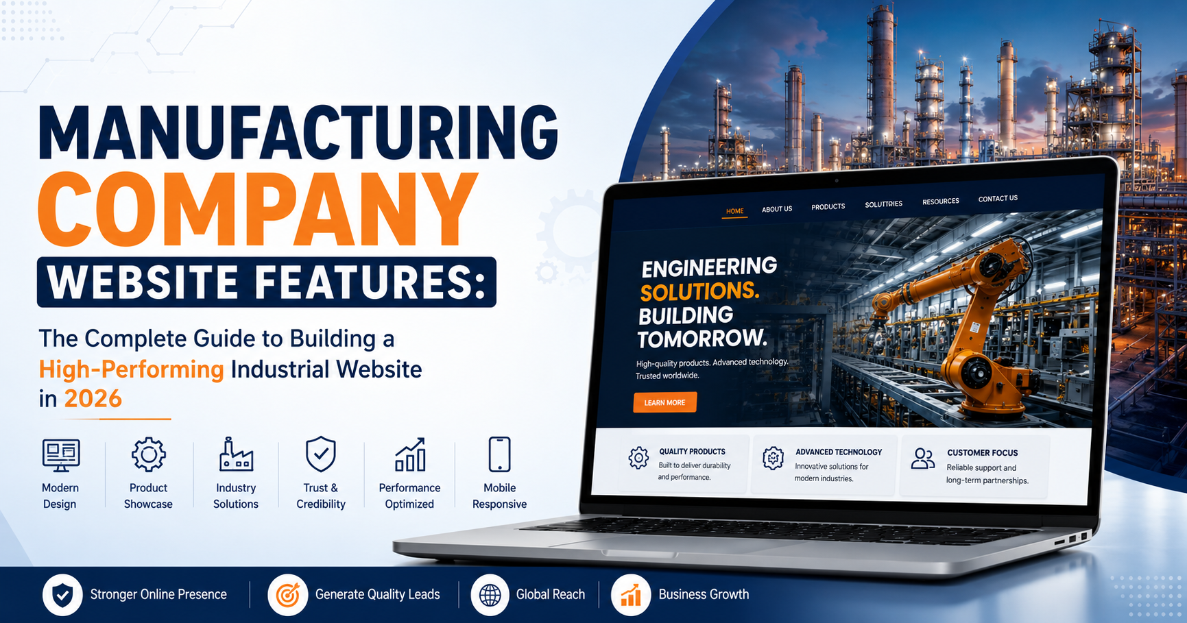 Manufacturing Company Website Features: The Complete Guide to Building a High-Performing Industrial Website in 2026